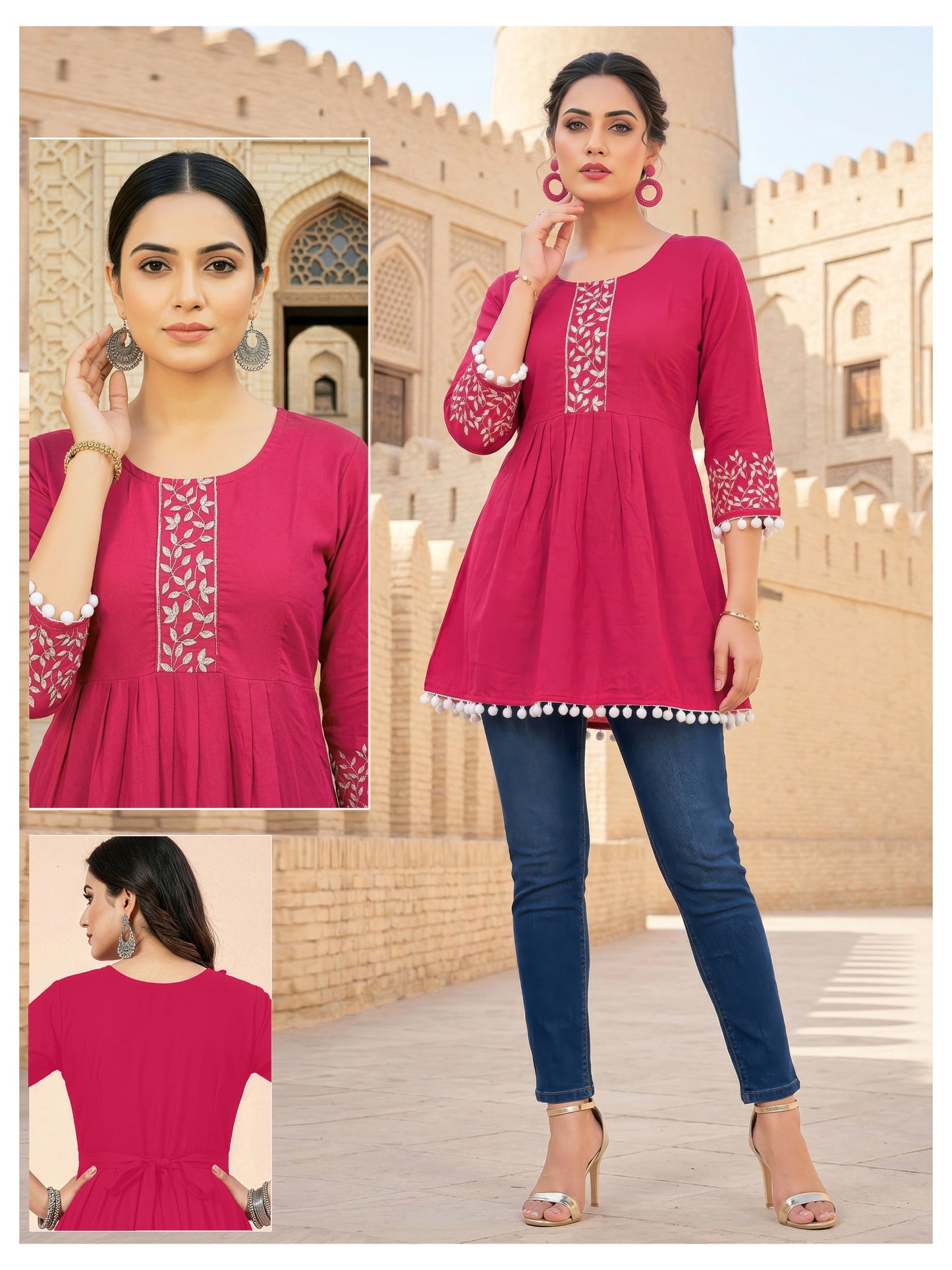 Rose Glam Short Kurti