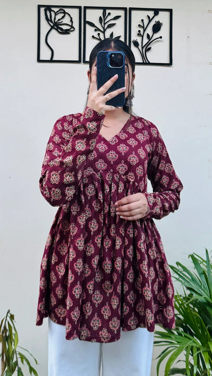 Blush Belle Peplum Top 3390
