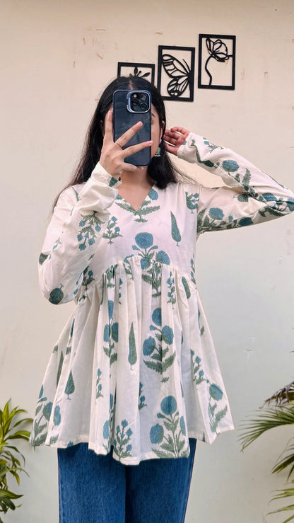 Blush Belle Peplum Top 3323