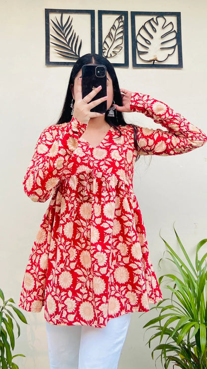 Blush Belle Peplum Top 3326