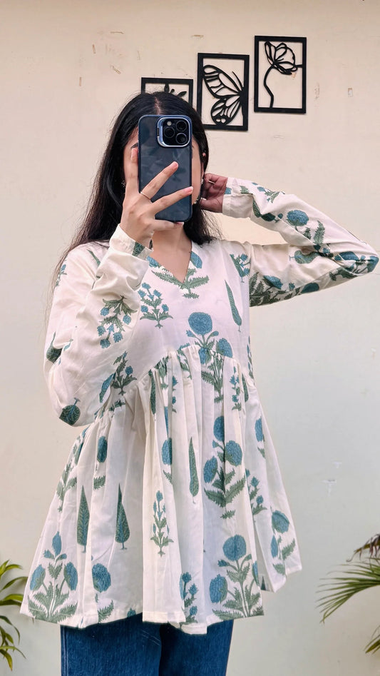 Blush Belle Peplum Top 3323