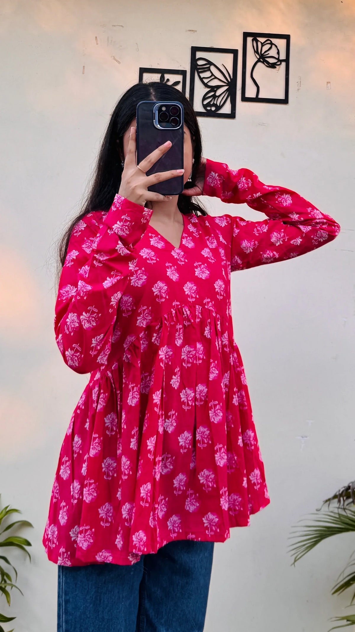 Blush Belle Peplum Top 3332