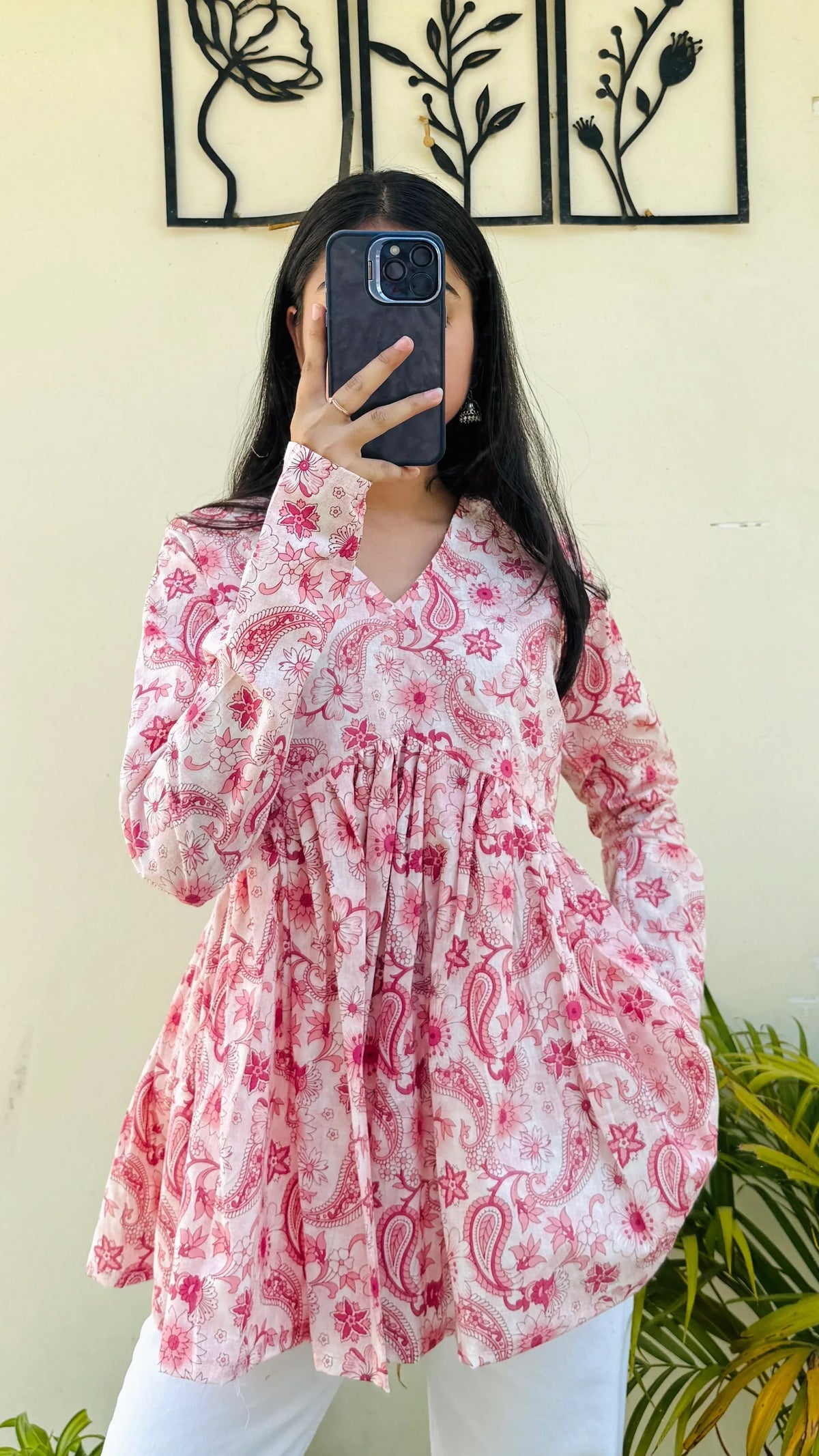 Blush Belle Peplum Top 3315
