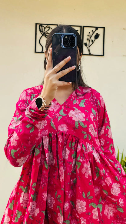 Blush Belle Peplum Top 3320