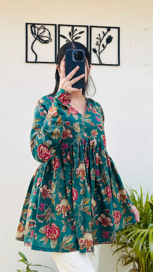 Blush Belle Peplum Top 3350