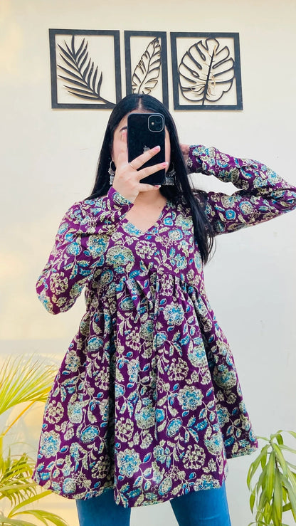 Blush Belle Peplum Top 3322