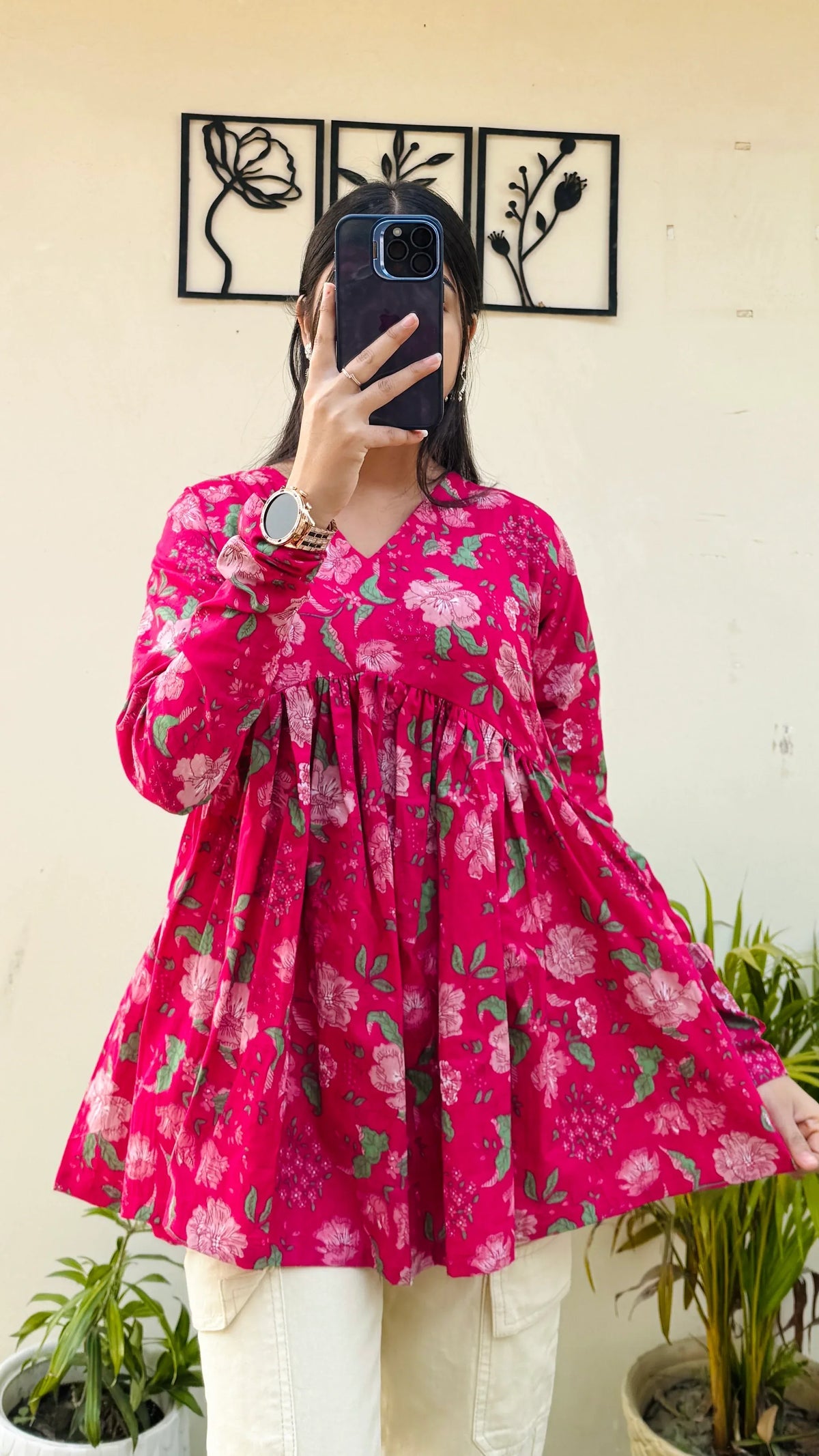 Blush Belle Peplum Top 3320