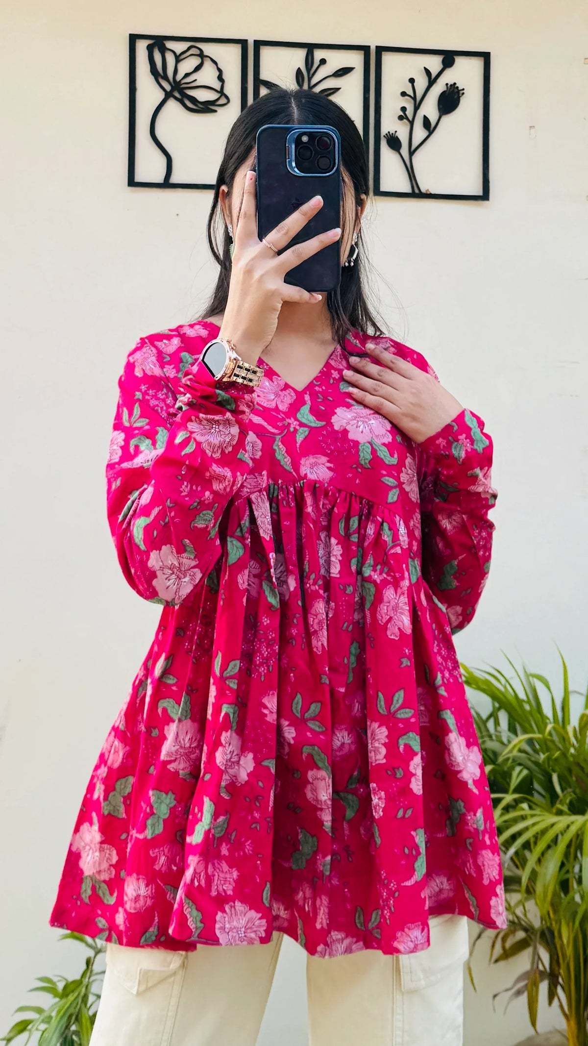 Blush Belle Peplum Top 3320